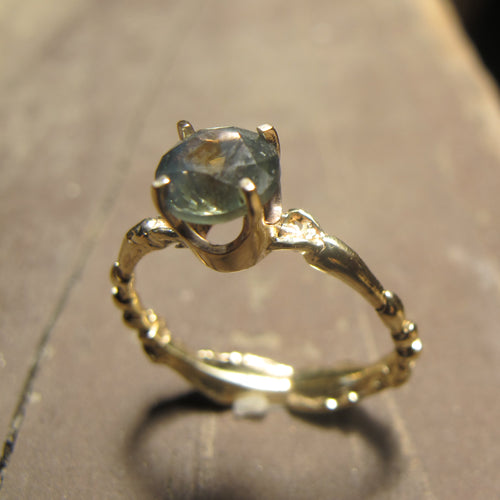 Rocky Mountain Blue Sapphire Engagement Ring