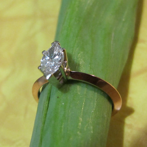 Marquise Cut Solitaire